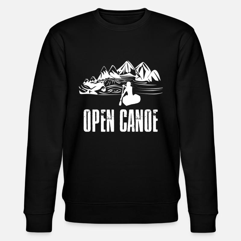 open canoe - Stanley/Stella Unisex Bio-Sweatshirt CHANGER  - Schwarz