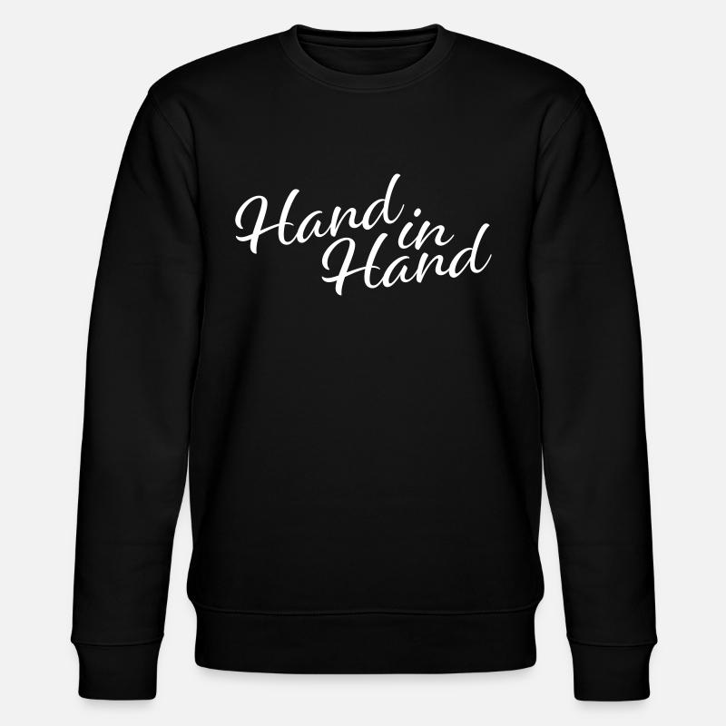 Paare Hand in Hand - Stanley/Stella Unisex Bio-Sweatshirt CHANGER  - Schwarz