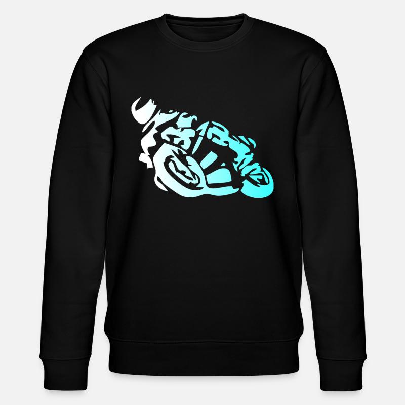 Moto vélo silhouette design moderne - Sweat bio CHANGER Stanley/Stella Unisexe - noir