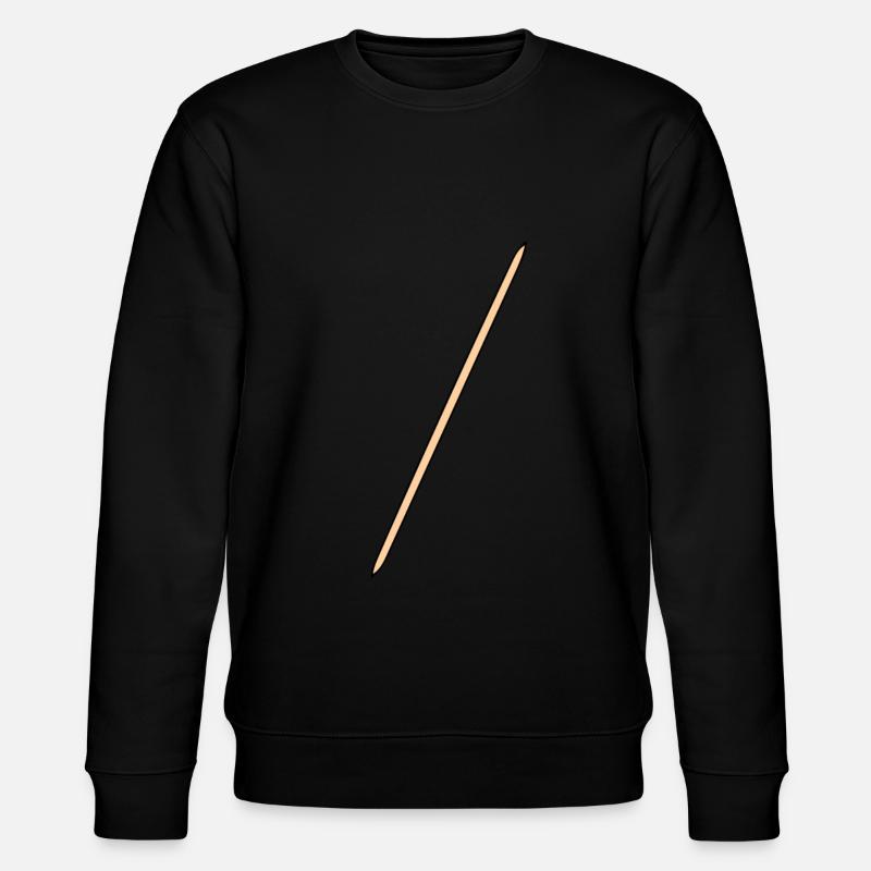 toothpick - Stanley/Stella CHANGER Unisex Organic Sweatshirt - black