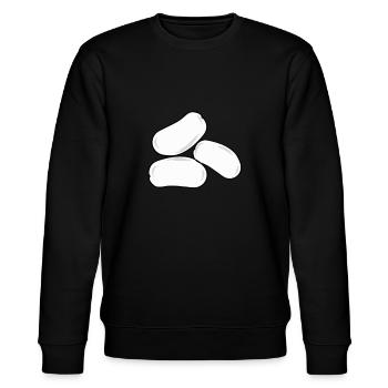 beans - Stanley/Stella CHANGER Unisex Organic Sweatshirt - black - Front - Nik (191cm) & Marisol (170cm)