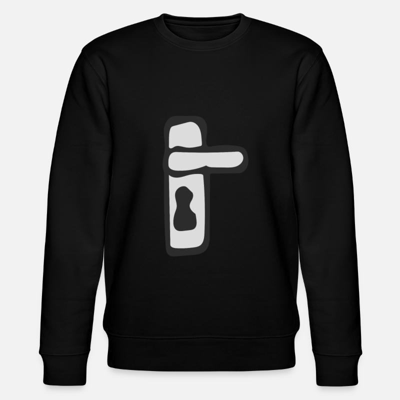 Eine Türklinke - Stanley/Stella Unisex Bio-Sweatshirt CHANGER  - Schwarz