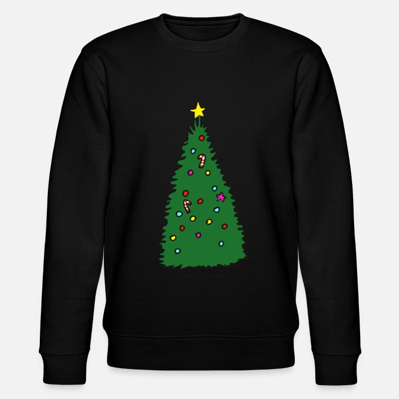 Tannenbaum - Stanley/Stella Unisex Bio-Sweatshirt CHANGER - Schwarz