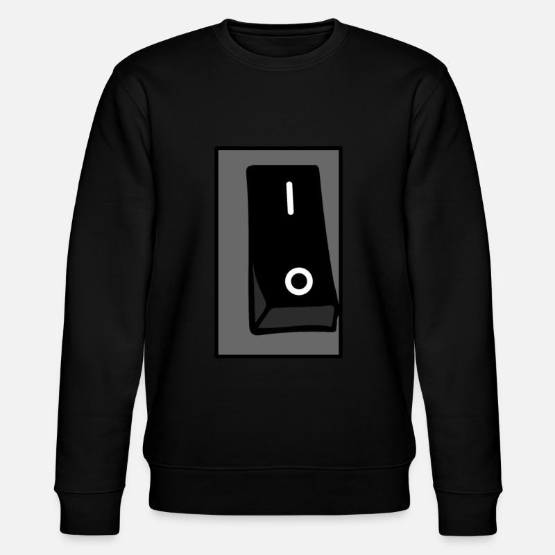 Schalter - Stanley/Stella Unisex Bio-Sweatshirt CHANGER  - Schwarz