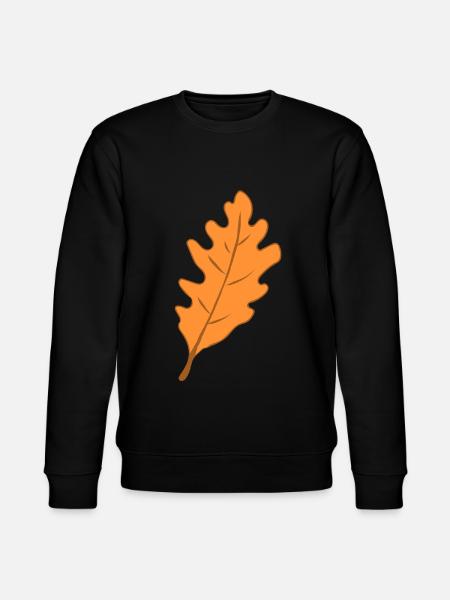 Oak - leaf - autumn - Stanley/Stella CHANGER Unisex Organic Sweatshirt - black
