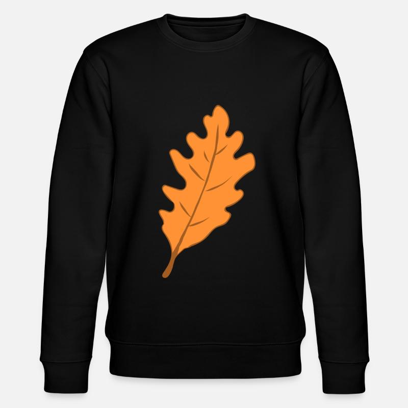 Chêne - feuille - automne - Sweat bio CHANGER Stanley/Stella Unisexe - noir