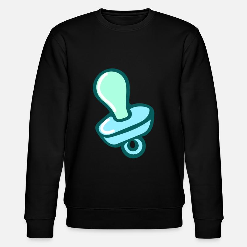 pacifier - Stanley/Stella CHANGER Unisex Organic Sweatshirt - black