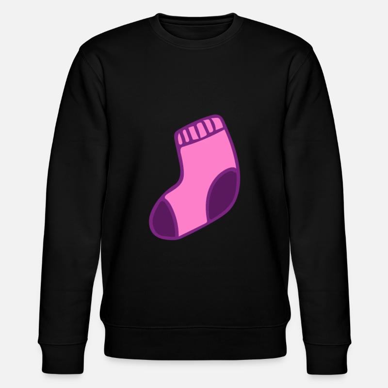 Socke - Baby - Süß - Stanley/Stella Unisex Bio-Sweatshirt CHANGER - Schwarz
