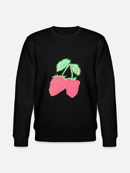 Raspberry - raspberry - plant - Stanley/Stella CHANGER Unisex Organic Sweatshirt - black