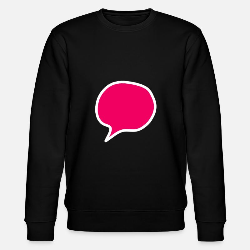 Sprechblase - Stanley/Stella Unisex Bio-Sweatshirt CHANGER  - Schwarz