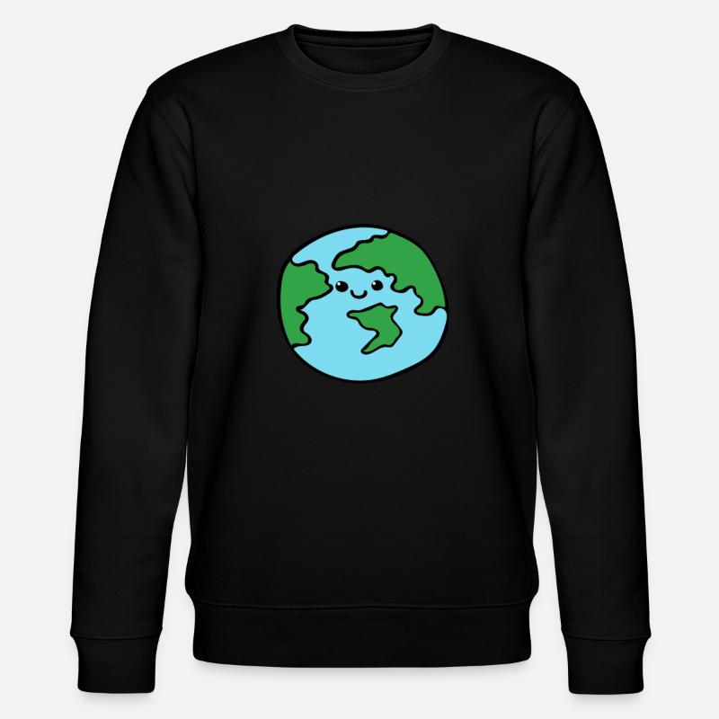Welt - Stanley/Stella Unisex Bio-Sweatshirt CHANGER  - Schwarz