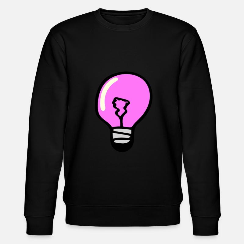 Light bulb - Stanley/Stella CHANGER Unisex Organic Sweatshirt - black