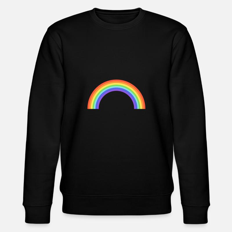 Regenbogen - Stanley/Stella Unisex Bio-Sweatshirt CHANGER  - Schwarz