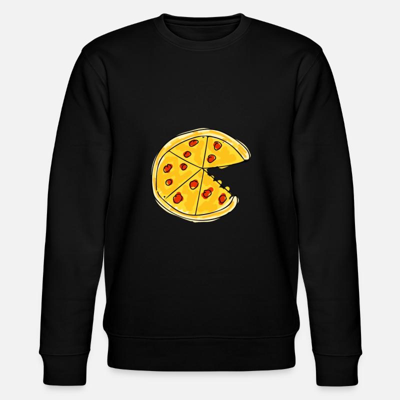 Pizza - dessin - Sweat bio CHANGER Stanley/Stella Unisexe - noir