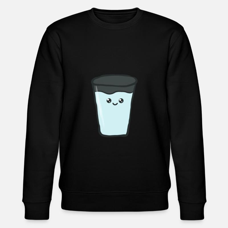Wasser - Glas - Geschenk - Stanley/Stella Unisex Bio-Sweatshirt CHANGER  - Schwarz
