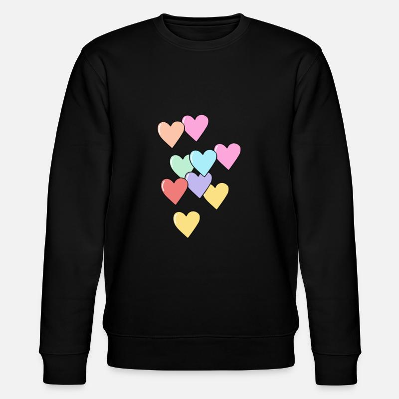 Herz - Stanley/Stella Unisex Bio-Sweatshirt CHANGER  - Schwarz
