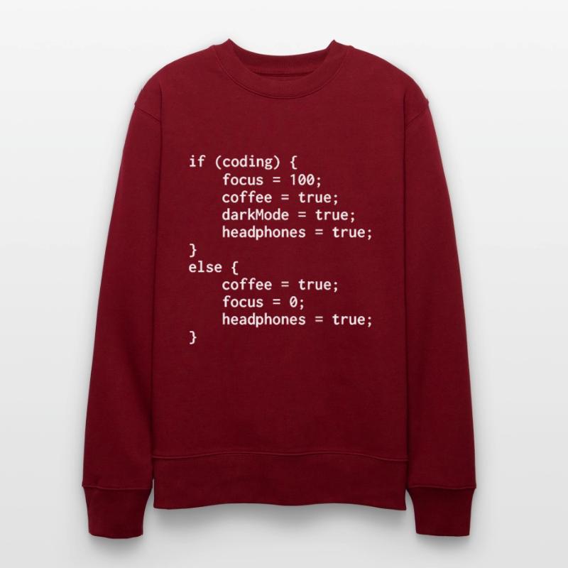 Programmierer-Else-Code Stanley/Stella Unisex Bio-Sweatshirt CHANGER 