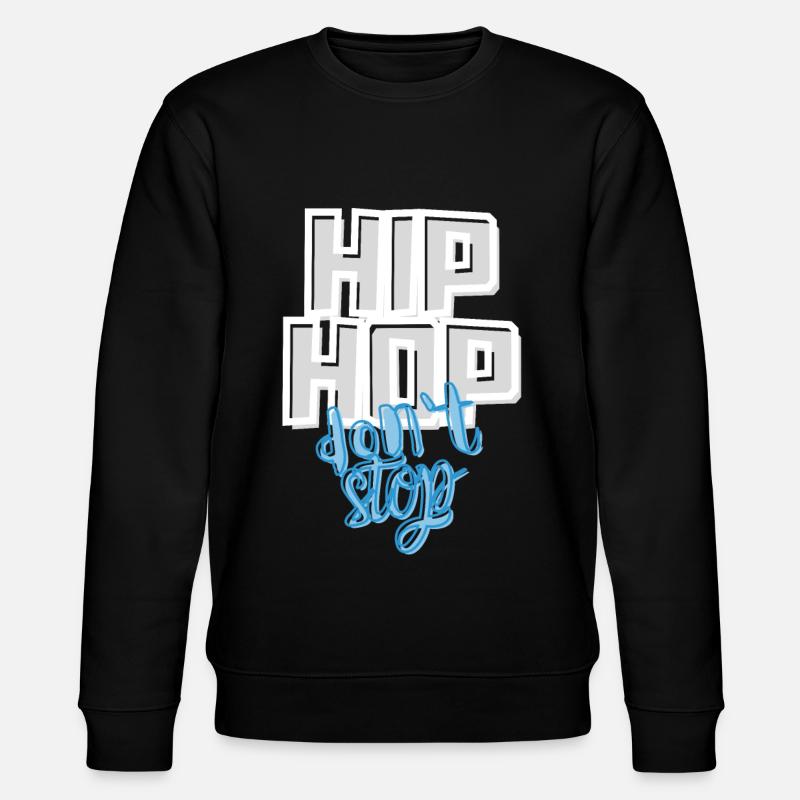 HIP HOP don‘t stop - Stanley/Stella Unisex Bio-Sweatshirt CHANGER  - Schwarz