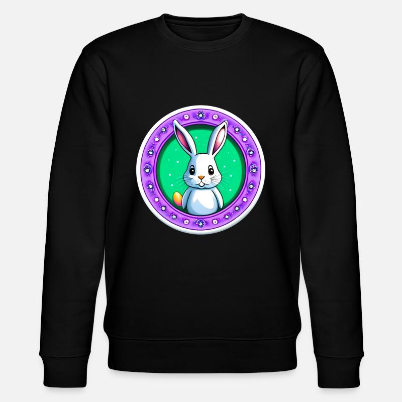 Super Cute Easter - Stanley/Stella CHANGER Unisex Organic Sweatshirt - black