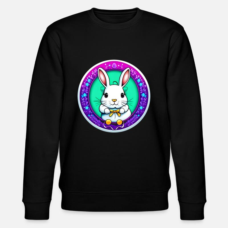 flashy Easter motif - Stanley/Stella CHANGER Unisex Organic Sweatshirt - black