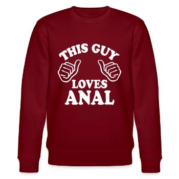 This guy loves anal - Sweat bio CHANGER Stanley/Stella Unisexe - bordeaux - Devant - Nik (191cm) & Marisol (170cm)