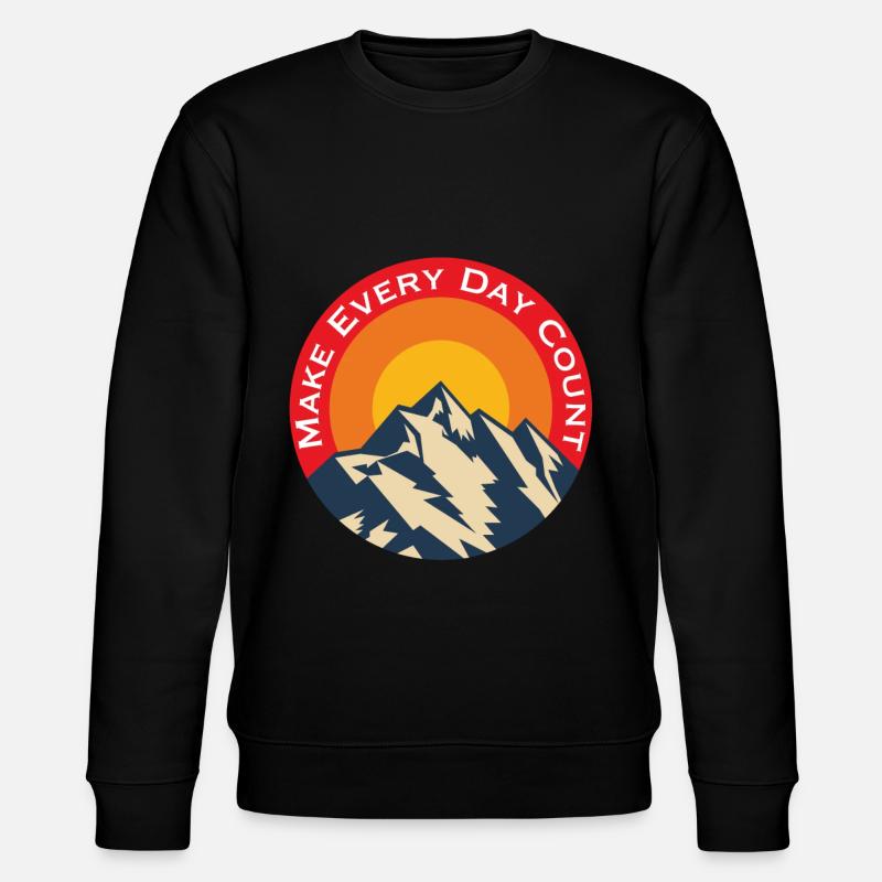 Make Every Day Count - Stanley/Stella CHANGER Unisex Organic Sweatshirt - black