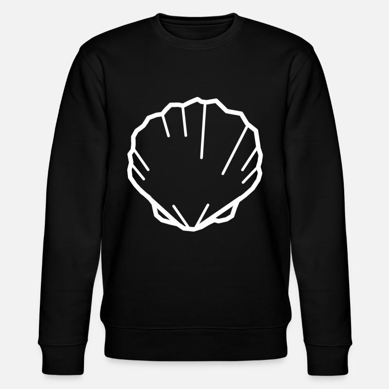 shell white - Stanley/Stella CHANGER Unisex Organic Sweatshirt - black
