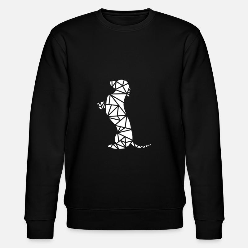 teckel assis - Sweat bio CHANGER Stanley/Stella Unisexe - noir