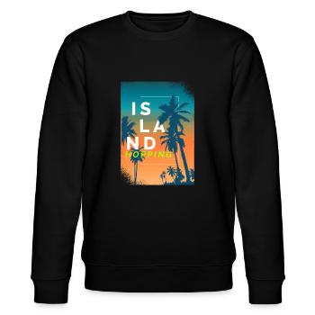 Island hopping - Stanley/Stella CHANGER Unisex Organic Sweatshirt - black - Front - Nik (191cm) & Marisol (170cm)