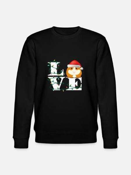 Cochon d'Inde aime Noël - Sweat bio CHANGER Stanley/Stella Unisexe - noir