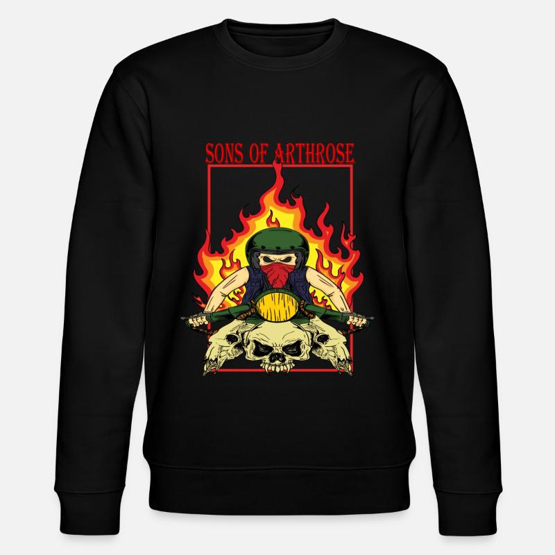 Biker - Sons of Arthrose - Stanley/Stella Unisex Bio-Sweatshirt CHANGER  - Schwarz