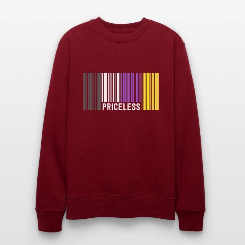 Priceless Gender Nonbinary Pride Code-barres Discret Sweat bio CHANGER Stanley/Stella Unisexe