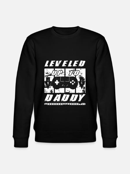 Leveled op til Daddy Im gonna være en far gaveidé - Stanley/Stella økologisk unisex-sweatshirt CHANGER  - sort