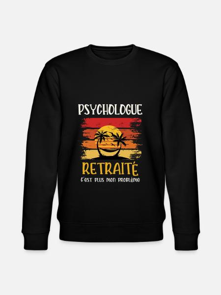 psychologue retraité - Sweat bio CHANGER Stanley/Stella Unisexe - noir