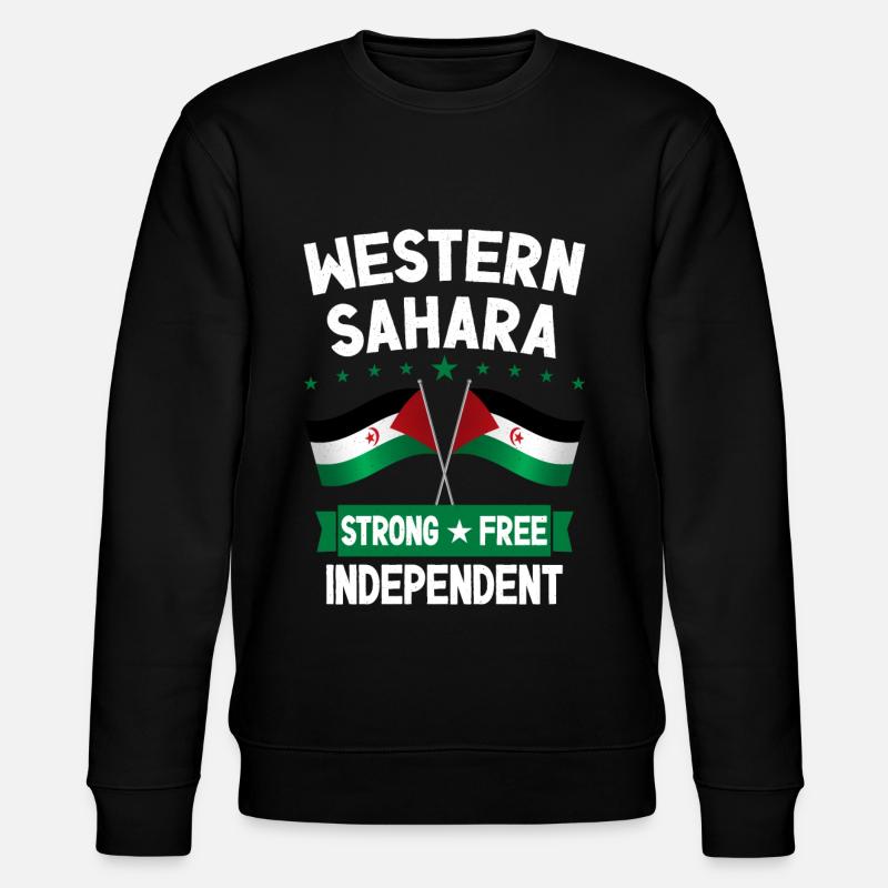 Westsahara - Stanley/Stella Unisex Bio-Sweatshirt CHANGER  - Schwarz