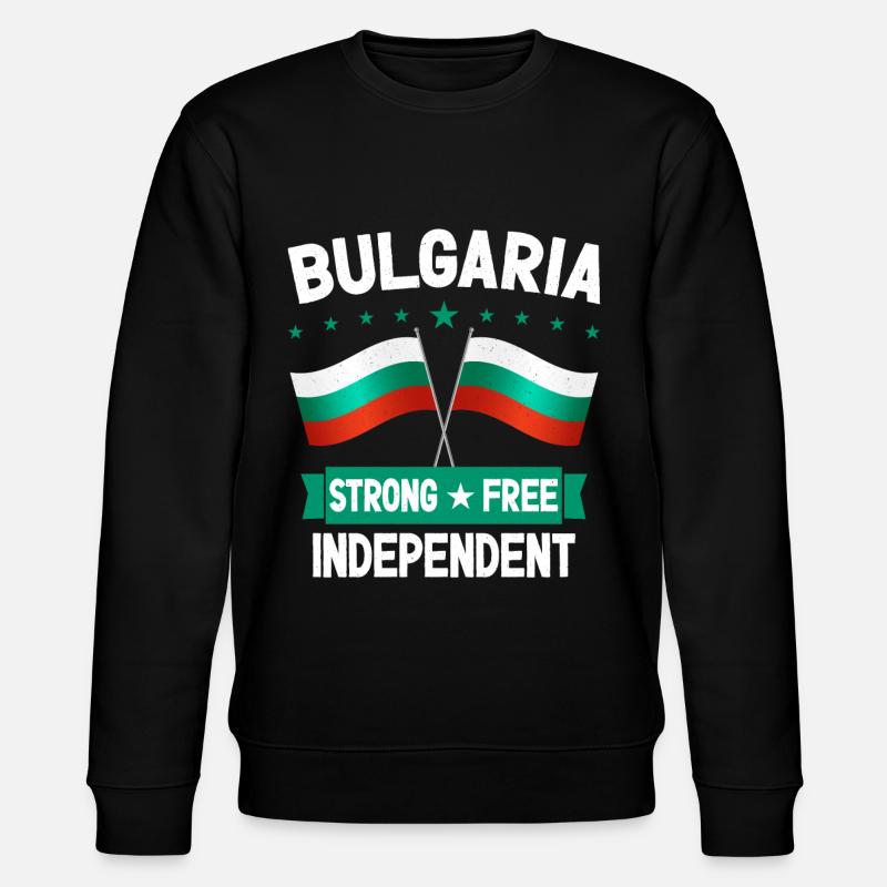 Bulgarien - Stanley/Stella Unisex Bio-Sweatshirt CHANGER  - Schwarz