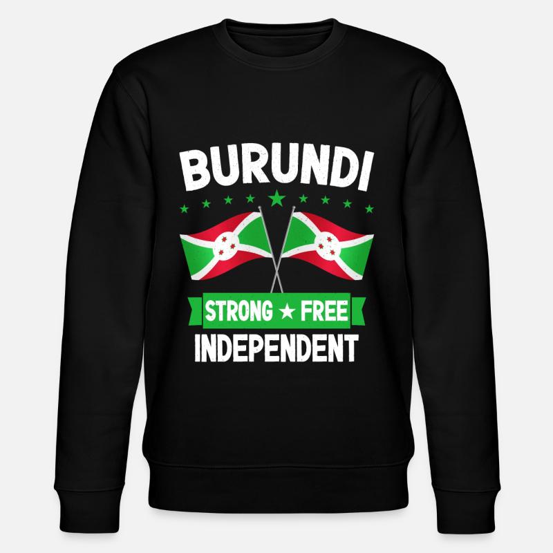 Burundi - Sweat bio CHANGER Stanley/Stella Unisexe - noir