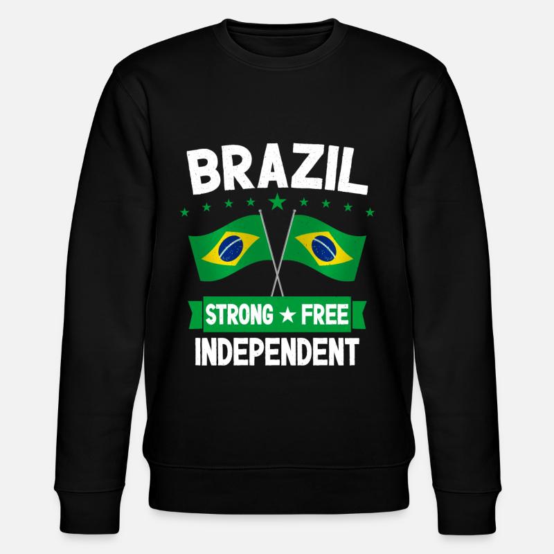 Brasilien - Stanley/Stella Unisex Bio-Sweatshirt CHANGER  - Schwarz
