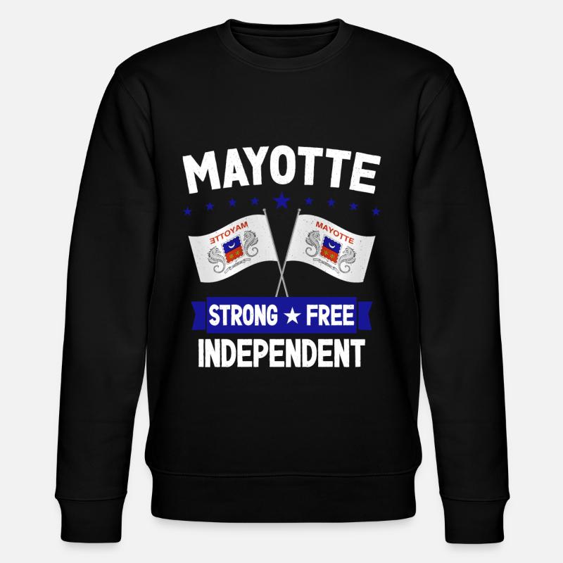 Mayotte - Stanley/Stella Unisex Bio-Sweatshirt CHANGER  - Schwarz