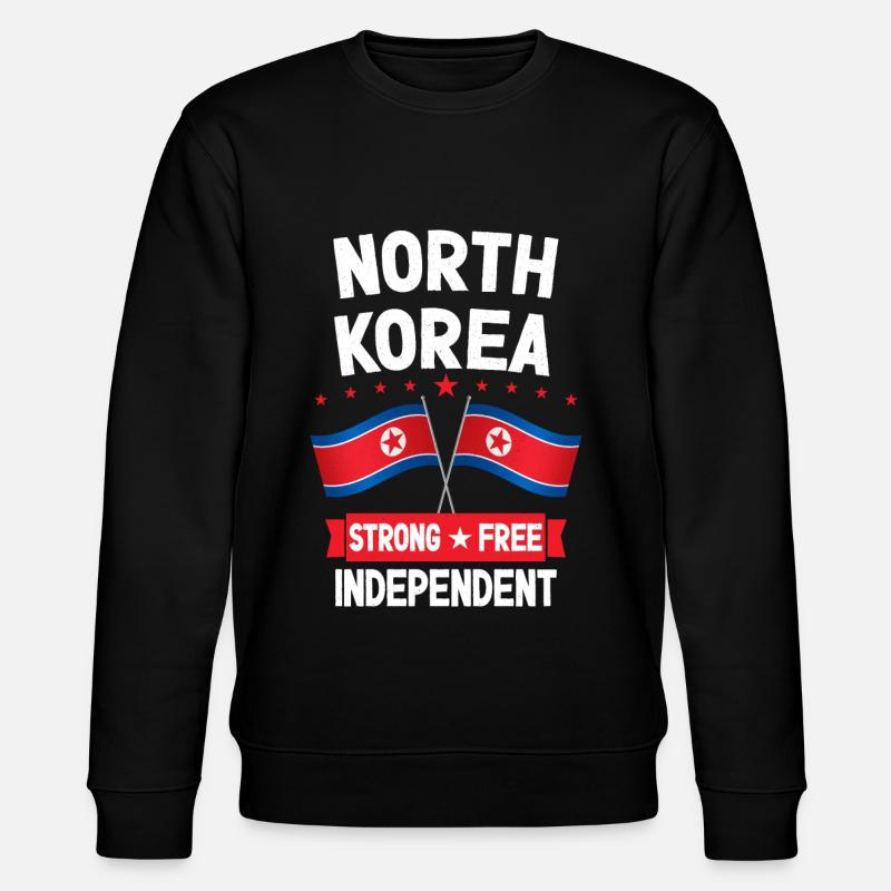 North Korea - Stanley/Stella CHANGER Unisex Organic Sweatshirt - black