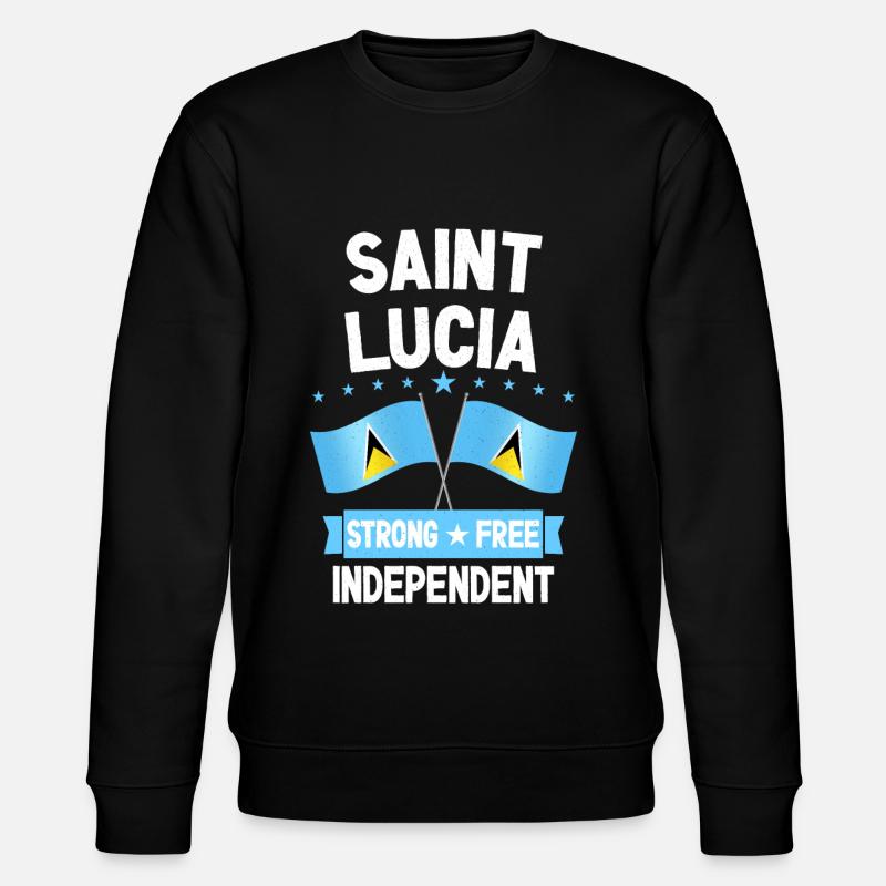 Saint Lucia - Stanley/Stella CHANGER Unisex Organic Sweatshirt - black