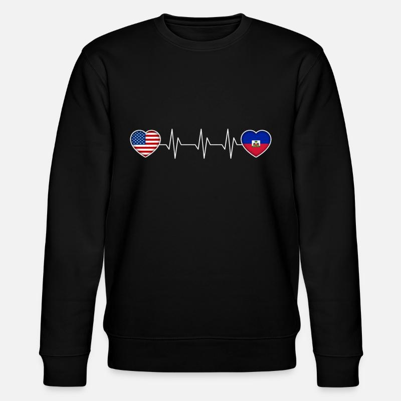 Haiti - Stanley/Stella Unisex Bio-Sweatshirt CHANGER  - Schwarz