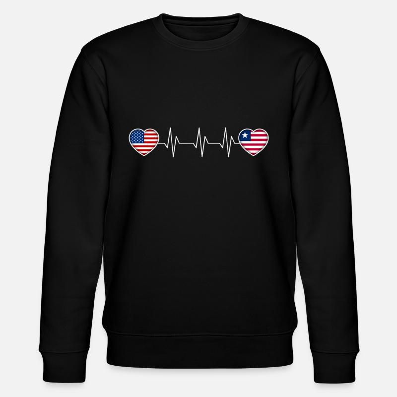 Liberia - Stanley/Stella Unisex Bio-Sweatshirt CHANGER  - Schwarz