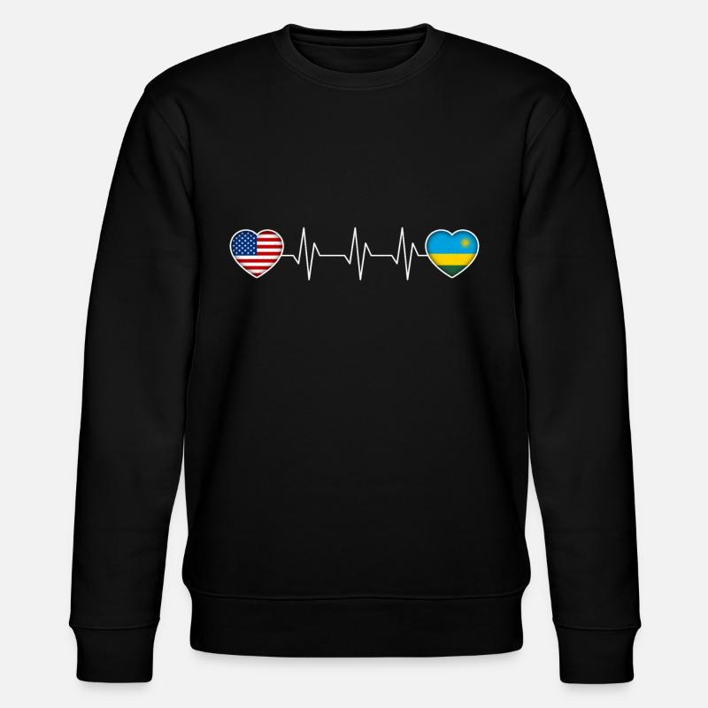 Ruanda - Stanley/Stella Unisex Bio-Sweatshirt CHANGER  - Schwarz