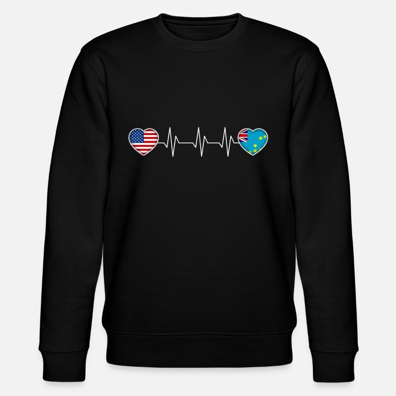 Tuvalu - Stanley/Stella CHANGER Unisex Organic Sweatshirt - black