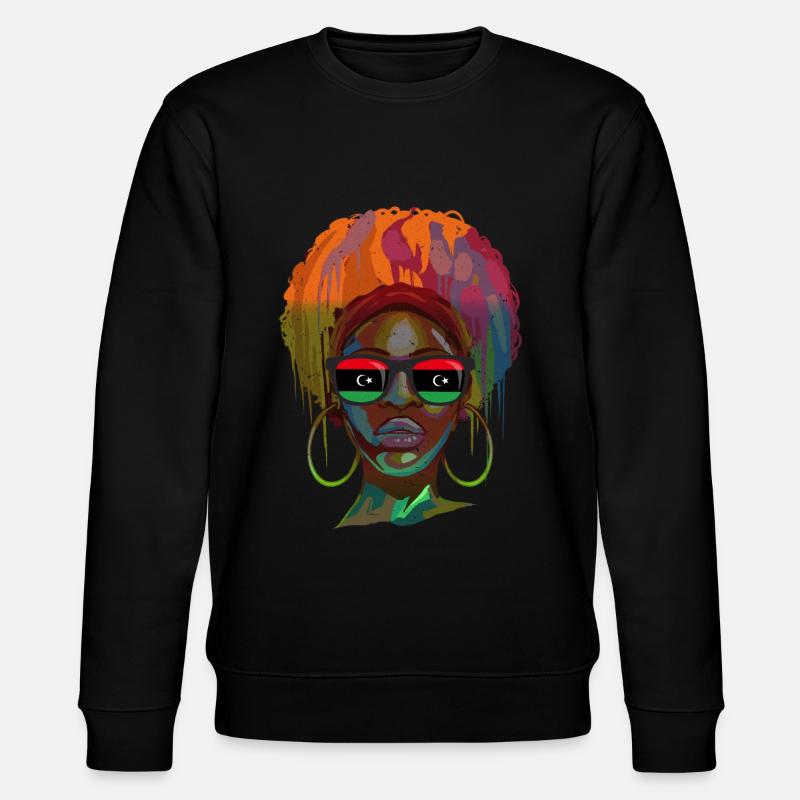 Libya - Stanley/Stella CHANGER Unisex Organic Sweatshirt - black