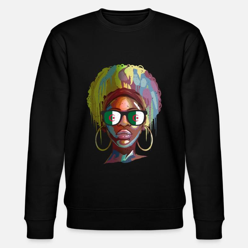 Algerien - Stanley/Stella Unisex Bio-Sweatshirt CHANGER  - Schwarz