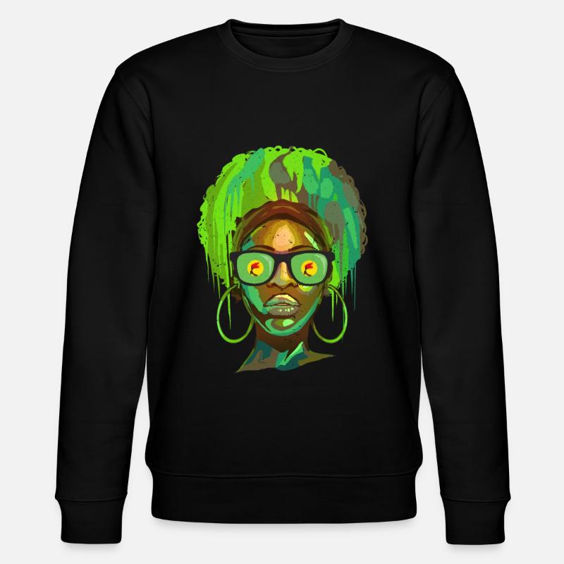 Zaire - Stanley/Stella Unisex Bio-Sweatshirt CHANGER  - Schwarz