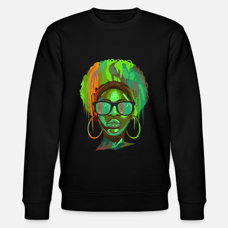 Turkmenistan - Stanley/Stella Unisex Bio-Sweatshirt CHANGER  - Schwarz