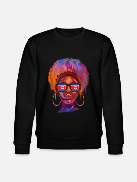 North Korea - Stanley/Stella CHANGER Unisex Organic Sweatshirt - black
